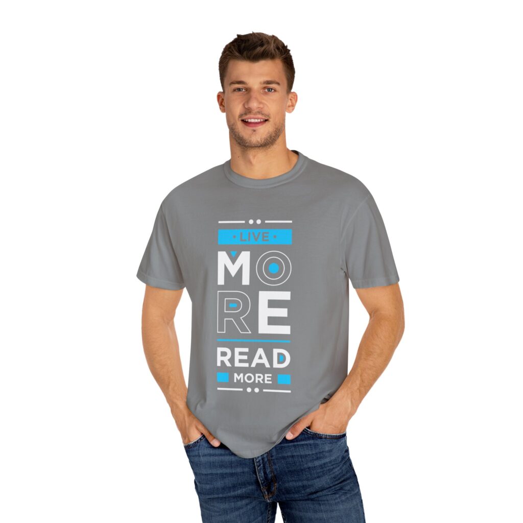 Inspirational Live More Read More T-Shirt for Readers - Image 14