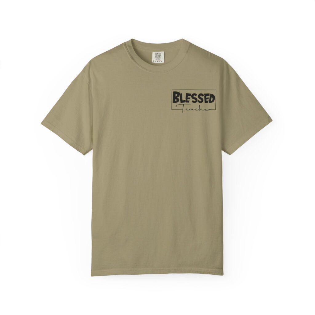 Blessed Teacher Garment-Dyed T-Shirt - Image 10