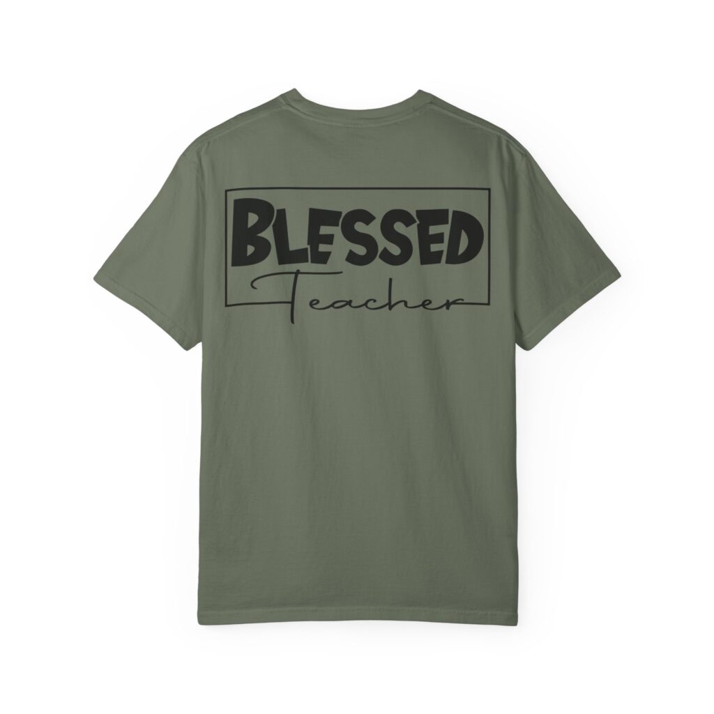 Blessed Teacher Garment-Dyed T-Shirt - Image 15