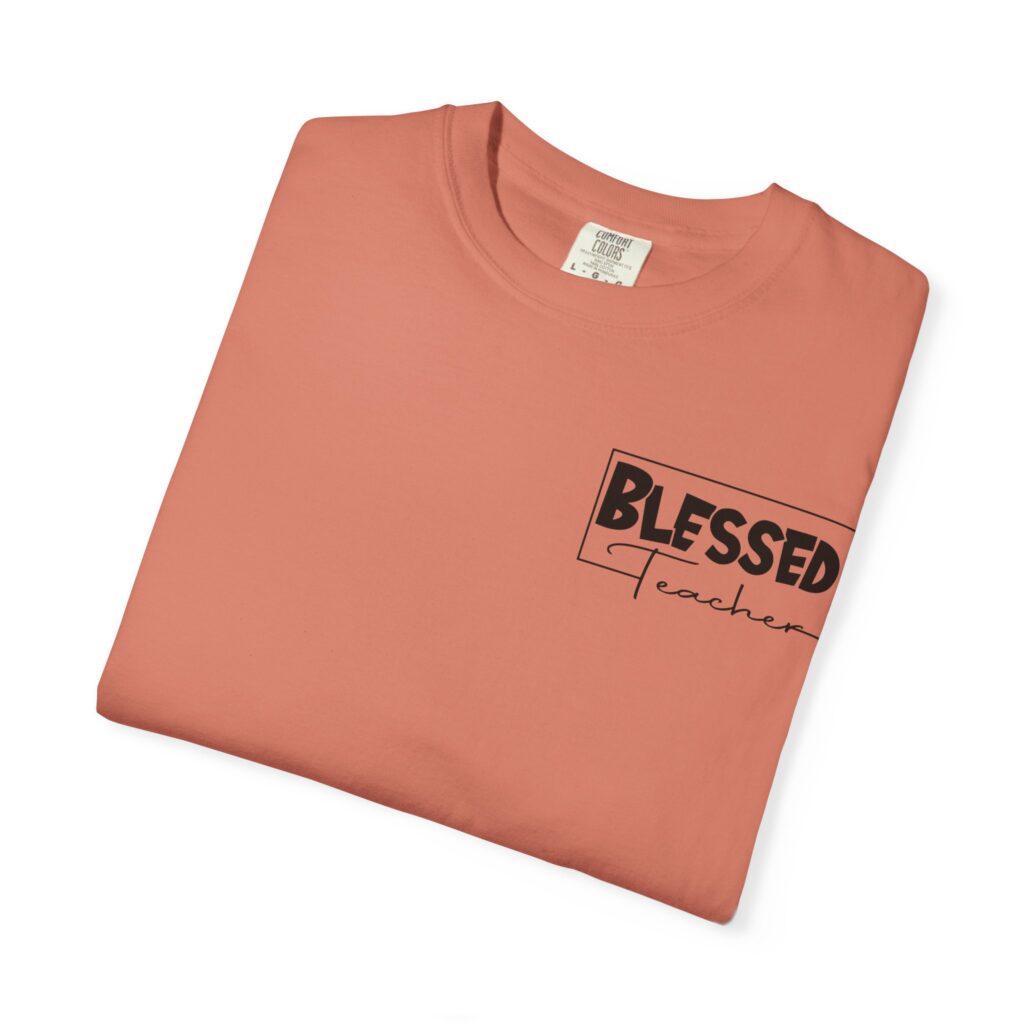 Blessed Teacher Garment-Dyed T-Shirt - Image 5