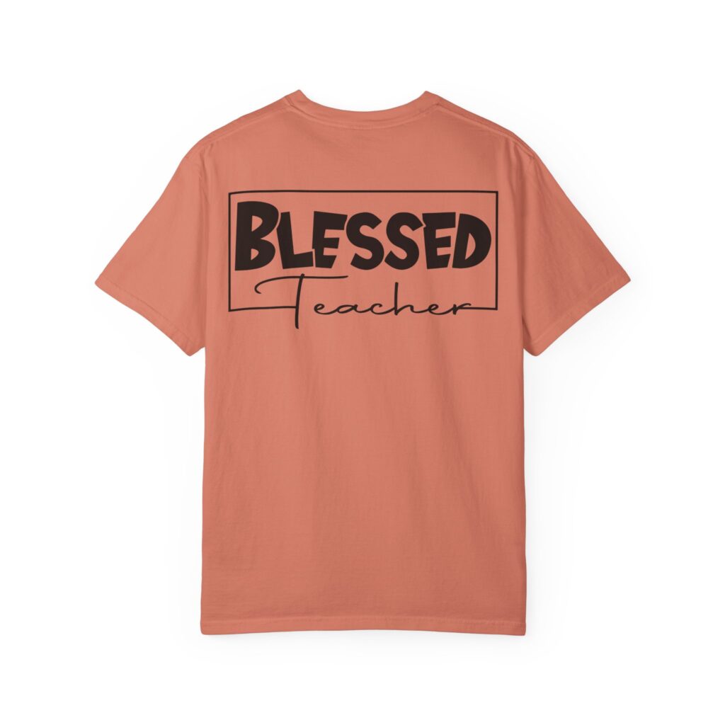 Blessed Teacher Garment-Dyed T-Shirt - Image 6