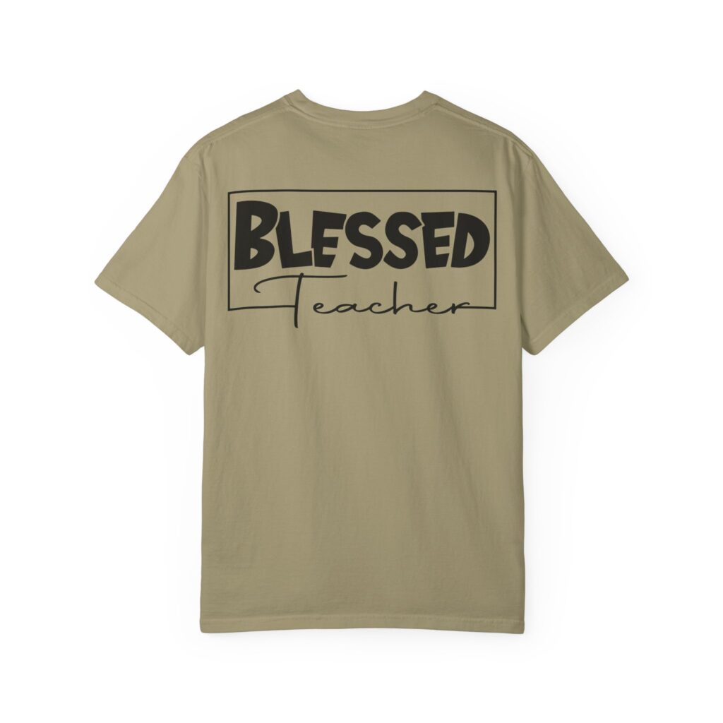 Blessed Teacher Garment-Dyed T-Shirt - Image 12