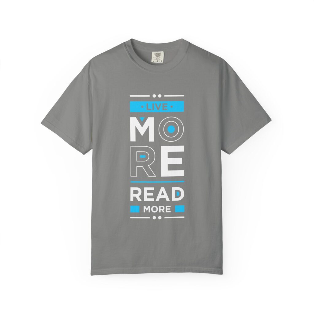 Inspirational Live More Read More T-Shirt for Readers - Image 11
