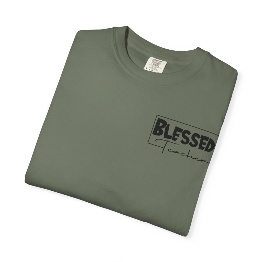 Blessed Teacher Garment-Dyed T-Shirt - Image 14