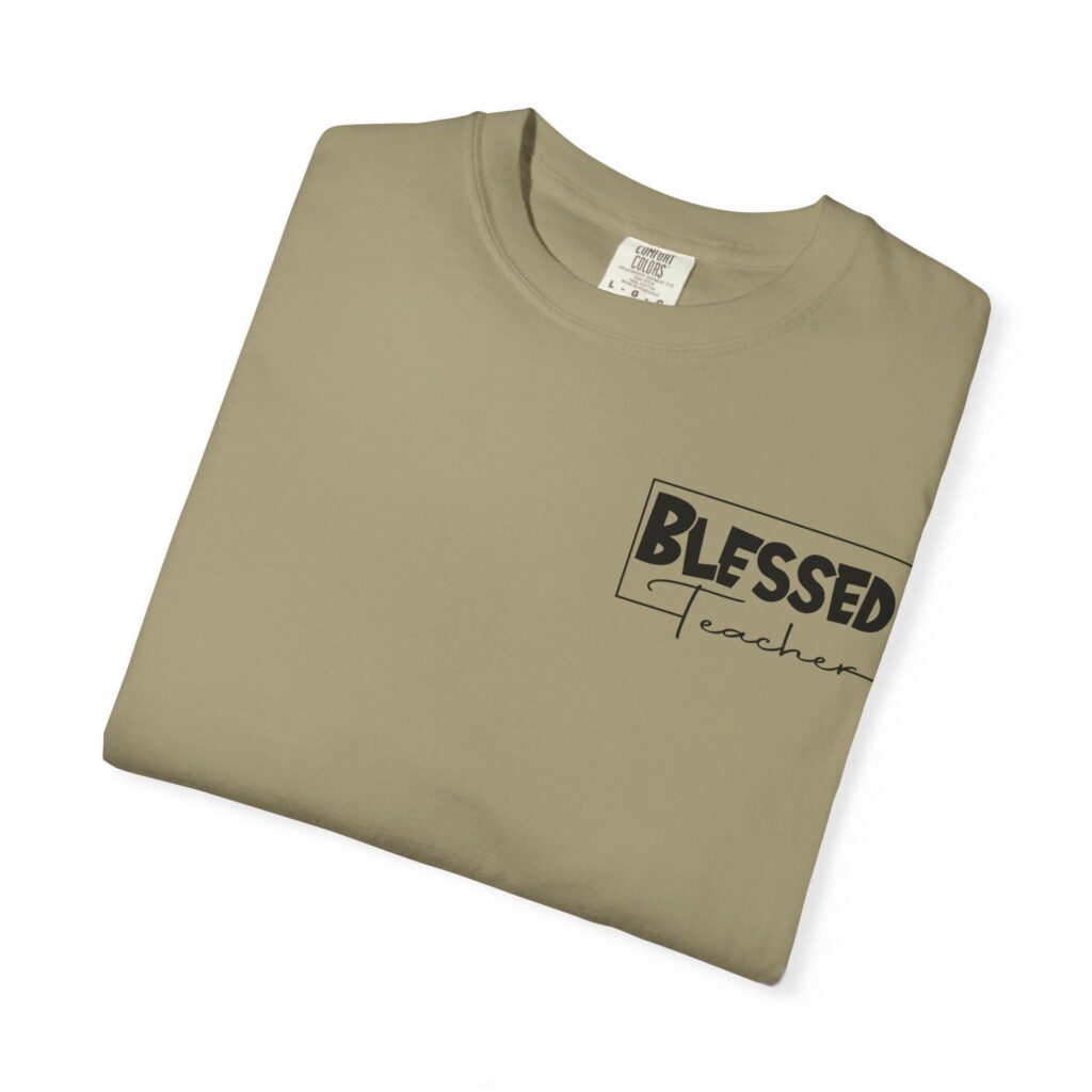 Blessed Teacher Garment-Dyed T-Shirt - Image 11
