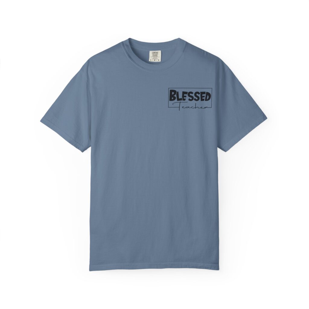 Blessed Teacher Garment-Dyed T-Shirt - Image 16